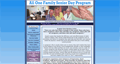Desktop Screenshot of allonefamilyseniordayprogram.com